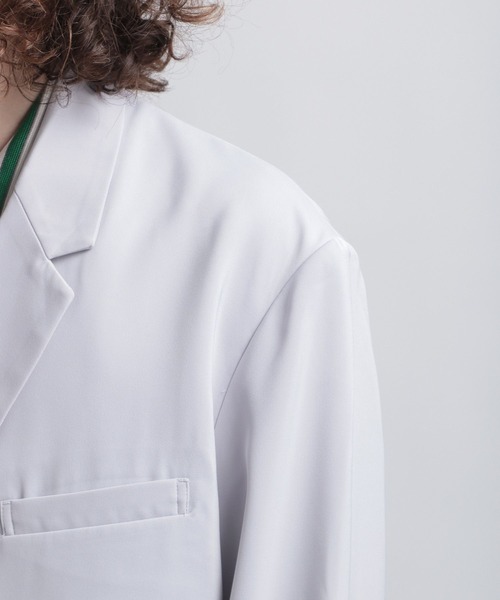 HARE(ハレ)の「【SETUP対応】ショートタケジャケット(HARE)(テーラードジャケット・メンズ・ブラック/グレー・FREE)」の12枚目の写真