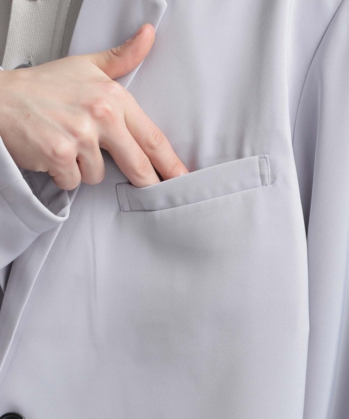 HARE(ハレ)の「【SETUP対応】ショートタケジャケット(HARE)(テーラードジャケット・メンズ・ブラック/グレー・FREE)」の18枚目の写真