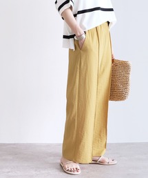 reca | リネンタッチベルト付きリラックスパンツ(その他パンツ)