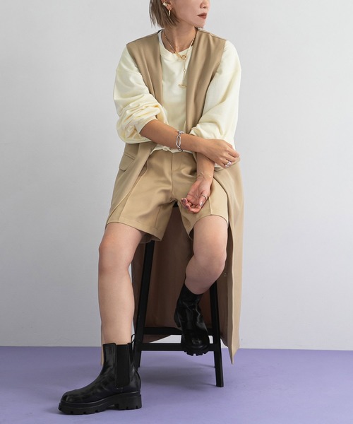 美品⭐︎Bristol プラクティスジャケット&ショートパンツ L 160 セール】タックセンタープレスショートパンツ（その他パンツ