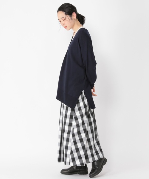 studio CLIP（スタディオクリップ）の「【新色追加】14ゲージハイツイストコットンVネックカーディガン（カーディガン/ボレロ・レディース・アイボリー/ライトグレー/カーキ/ネイビー/ブラック/イエロー/ブルー/グリーン・FREE）」の13枚目の写真