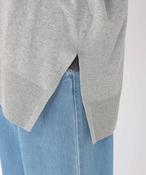studio CLIP（スタディオクリップ）の「【新色追加】14ゲージハイツイストコットンVネックカーディガン（カーディガン/ボレロ・レディース・アイボリー/ライトグレー/カーキ/ネイビー/ブラック/イエロー/ブルー/グリーン・FREE）」の20枚目の写真