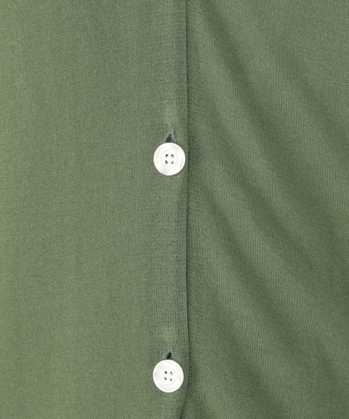 studio CLIP（スタディオクリップ）の「【新色追加】14ゲージハイツイストコットンVネックカーディガン（カーディガン/ボレロ・レディース・アイボリー/ライトグレー/カーキ/ネイビー/ブラック/イエロー/ブルー/グリーン・FREE）」の16枚目の写真