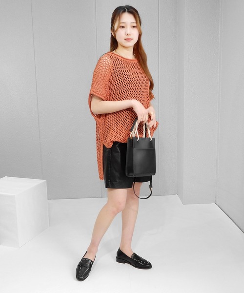 minia(ミニア)の「スタッズローファー/かかとが踏めるバブーシュ ◇(ローファー・レディース・ブラック/ベージュ/シルバー・LL/S/M/L)」の7枚目の写真