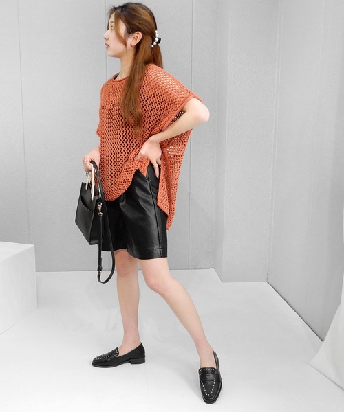 minia(ミニア)の「スタッズローファー/かかとが踏めるバブーシュ ◇(ローファー・レディース・ブラック/ベージュ/シルバー・LL/S/M/L)」の4枚目の写真