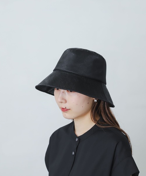 SENSE OF PLACE by URBAN RESEARCH（センスオブプレイスバイアーバンリサーチ）の「布帛中ツバハット（ハット・レディース・ブラック/ベージュ/イエロー・ONE）」の2枚目の写真