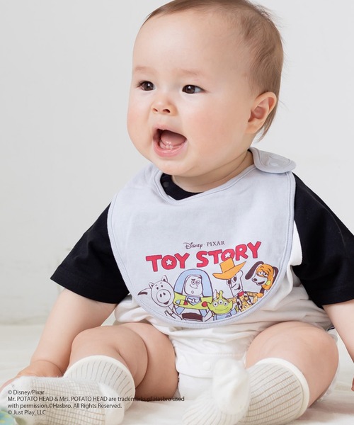 JAM & LINK（ジャムアンドリンク）の「トイ・ストーリー / スタイ2枚セット（スタイ/よだれかけ・キッズ・サックスブルー・FREE）」の5枚目の写真