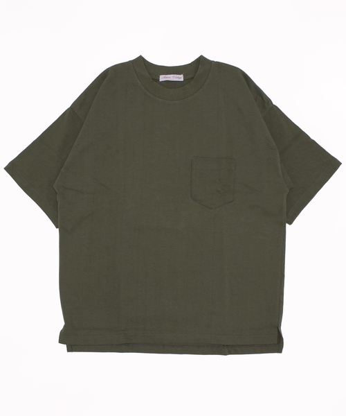 STYLEBLOCK(スタイルブロック)の「ヘビーウエイトポケット付ビッグTシャツ(Tシャツ/カットソー・メンズ・ホワイト/ブラック/ベージュ/カーキ/ミント/ホワイト×ブラック/グリーン系その他/ベージュ系その他/ブラック×ホワイト/パープル系その他・LL/M/L)」の14枚目の写真