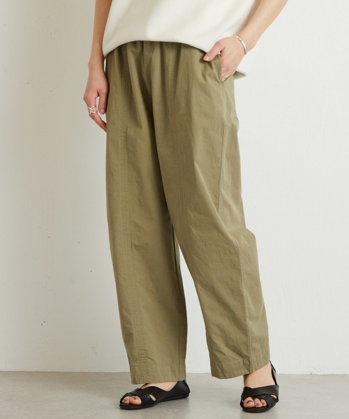 BEARDSLEY(ビアズリー)の「ワイドイージーパンツ(その他パンツ・レディース・カーキ/キャメル・FREE)」の2枚目の写真