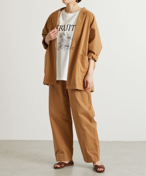 BEARDSLEY(ビアズリー)の「ワイドイージーパンツ(その他パンツ・レディース・カーキ/キャメル・FREE)」の11枚目の写真