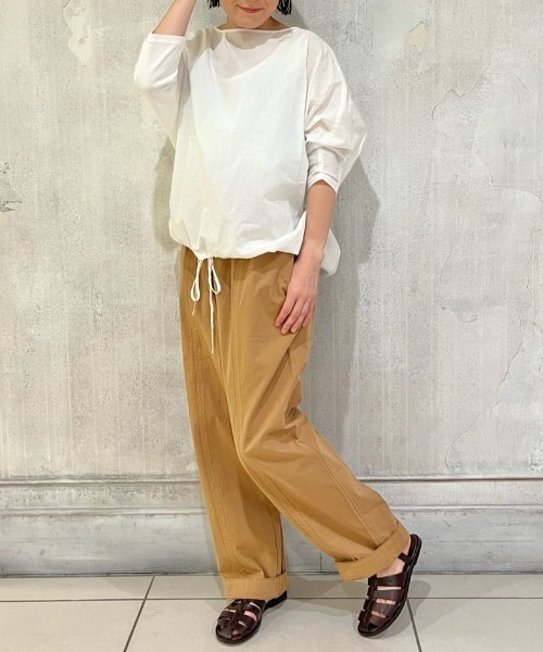 BEARDSLEY(ビアズリー)の「ワイドイージーパンツ(その他パンツ・レディース・カーキ/キャメル・FREE)」の16枚目の写真