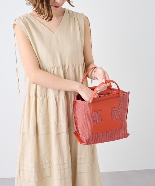 完売品2025SS♪イアクッチソルベットS PAGLIA 2ウェイバッグ☆美品 IACUCCI（イアクッチ）の「ソルベット S PAGLIA/RUGA（トート