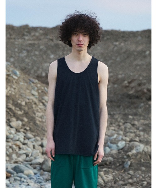 Iroquois(イロコイ)の「LONG T/T(タンクトップ・メンズ・ホワイト/ブラック/ベージュ/ブラウン・1/2/3)」の13枚目の写真