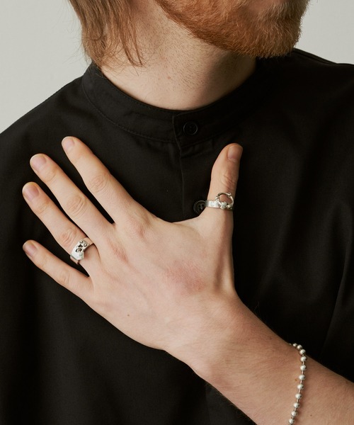 UNSELDs（アンセルズ）の「【UNSELDs アンセルズ】バンドカラー ハーフスリーブシャツ（シャツ/ブラウス・メンズ・イエロー/ブラック/ダークグリーン・M/L）」の11枚目の写真