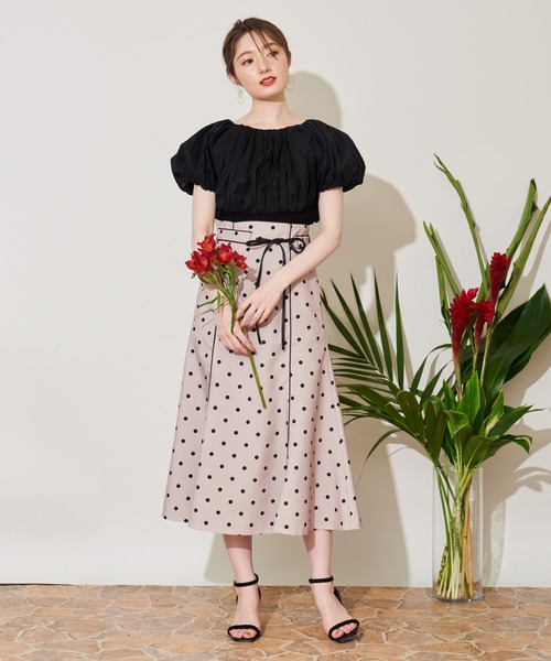 NOELA（ノエラ）の「ボリュームカラードッキングニット（ニット/セーター・レディース・ブラック/ベージュ/オフホワイト・フリー）」の18枚目の写真