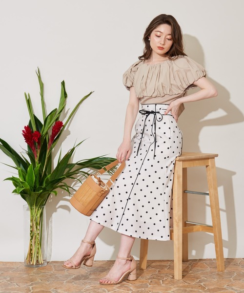 NOELA（ノエラ）の「ボリュームカラードッキングニット（ニット/セーター・レディース・ブラック/ベージュ/オフホワイト・フリー）」の19枚目の写真