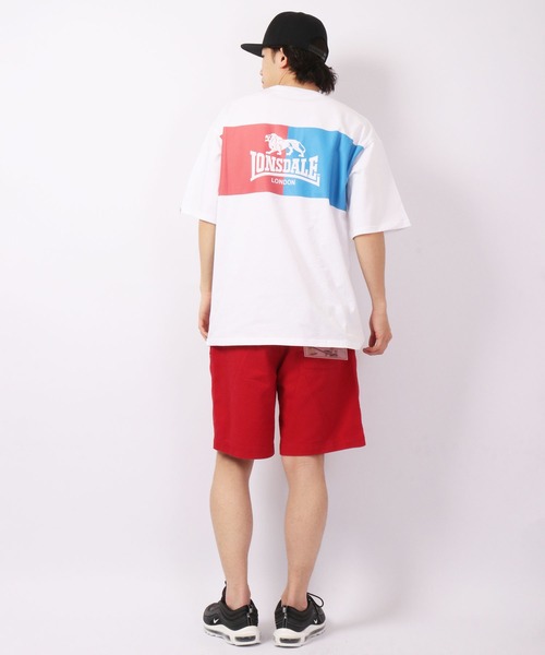 LONSDALE(ロンズデール)の「LONSDALE オーバーサイズ 天竺 コットン バックプリント 半袖 Tシャツ 男女兼用(Tシャツ/カットソー・メンズ・ホワイト/ブラック・S/M/L/LL)」の6枚目の写真