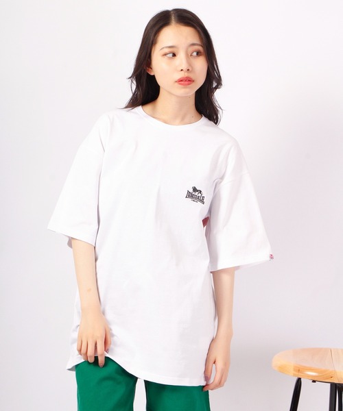 LONSDALE(ロンズデール)の「LONSDALE オーバーサイズ 天竺 コットン バックプリント 半袖 Tシャツ 男女兼用(Tシャツ/カットソー・メンズ・ホワイト/ブラック・S/M/L/LL)」の16枚目の写真