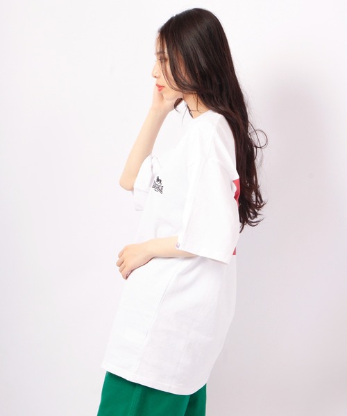LONSDALE(ロンズデール)の「LONSDALE オーバーサイズ 天竺 コットン バックプリント 半袖 Tシャツ 男女兼用(Tシャツ/カットソー・メンズ・ホワイト/ブラック・S/M/L/LL)」の17枚目の写真