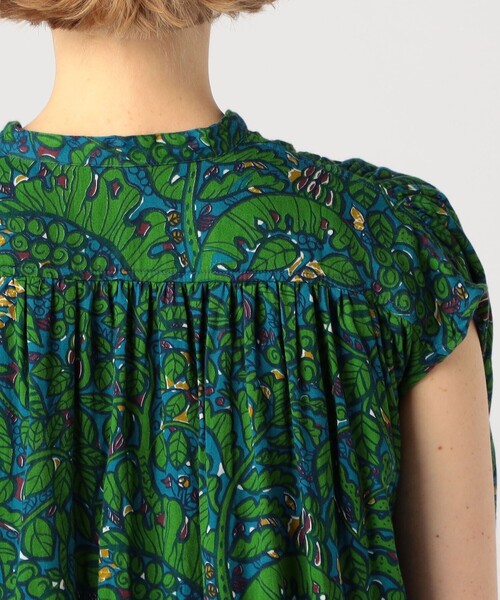 SOULEIADO コットンプリントワンピース SOULEIADO（ソレイアード）コットンプリントシャーリング