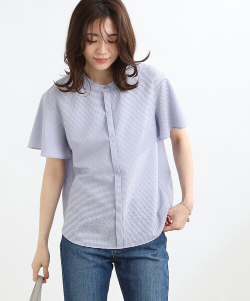 セール トップス フリルスリーブブラウス シャツ ブラウス 洗える フリルスリーブブラウス 101 22 01 をセール価格で購入できます Reflect Reflect リフレクト のシャツ ブラウス Reflect リフレクト のファッション