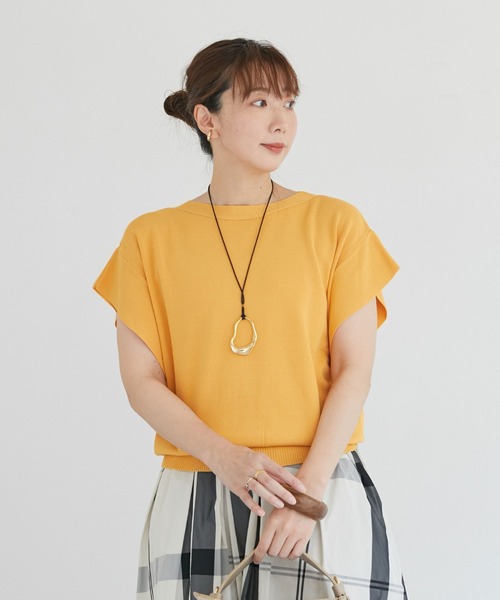 新色入荷】フレンチスリーブリラックスニットプルオーバー