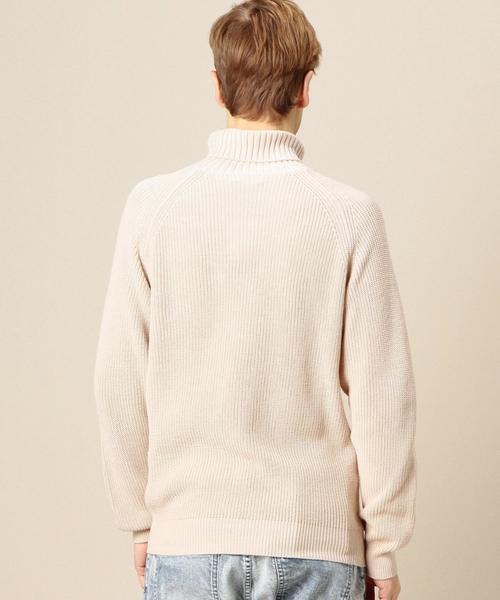 BEAUTY&YOUTH UNITED ARROWS(ビューティーアンドユースユナイテッドアローズ)の「BY エア コットン タートルネック ニット ◆(ニット/セーター・メンズ・ホワイト/ナチュラル/ネイビー・SMALL/MEDIUM/LARGE/X-LARGE)」の4枚目の写真