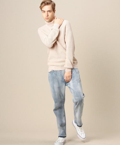 BEAUTY&YOUTH UNITED ARROWS(ビューティーアンドユースユナイテッドアローズ)の「BY エア コットン タートルネック ニット ◆(ニット/セーター・メンズ・ホワイト/ナチュラル/ネイビー・SMALL/MEDIUM/LARGE/X-LARGE)」の7枚目の写真