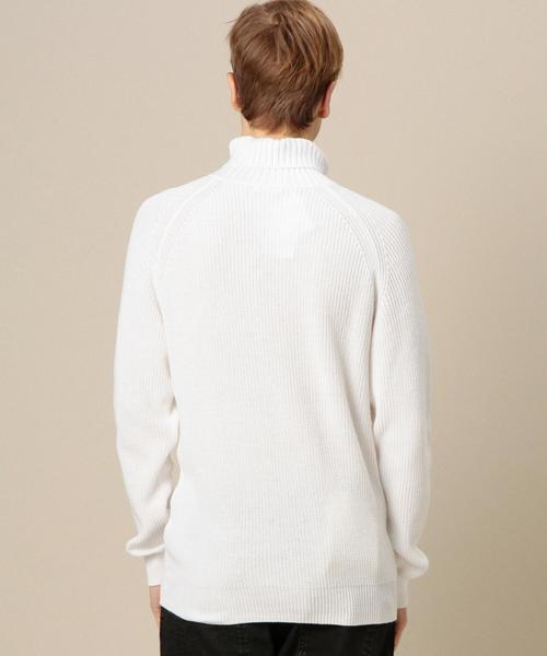 BEAUTY&YOUTH UNITED ARROWS(ビューティーアンドユースユナイテッドアローズ)の「BY エア コットン タートルネック ニット ◆(ニット/セーター・メンズ・ホワイト/ナチュラル/ネイビー・SMALL/MEDIUM/LARGE/X-LARGE)」の11枚目の写真