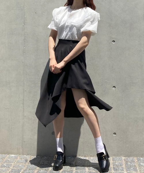 Crea titty&Co. PETIT（クレアティティーアンドコープチ）の「【Crea titty&Co.PETIT】イレヘムスカート（スカート・レディース・ブラック・FREE）」の3枚目の写真