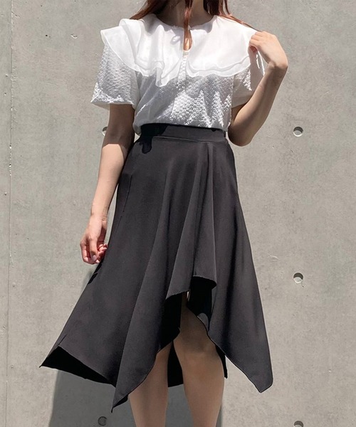 Crea titty&Co. PETIT（クレアティティーアンドコープチ）の「【Crea titty&Co.PETIT】イレヘムスカート（スカート・レディース・ブラック・FREE）」の2枚目の写真