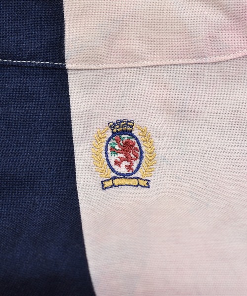 TOMMY HILFIGER（トミーヒルフィガー）の「【ヴィンテージ古着】 TOMMY HILFIGER/トミーヒルフィガー B.D ストライプ柄 長袖シャツ（シャツ/ブラウス・メンズ・ピンク・MEDIUM）」の7枚目の写真