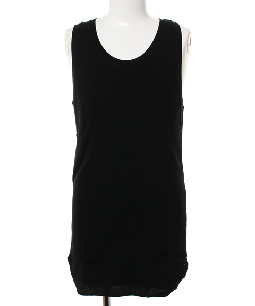 WEGO（ウィゴー）の「WEGO/ワッフルラウンドロングタンクトップ（タンクトップ・メンズ・ホワイト/ブラック/杢グレー・MEDIUM/LARGE）」の2枚目の写真