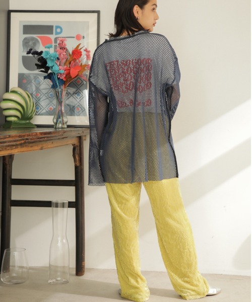 CREOLME（クレオルム）の「(CREOLME)ベロアオパールパンツ（その他パンツ・レディース・ブラウン/イエロー・ONE SIZE）」の9枚目の写真