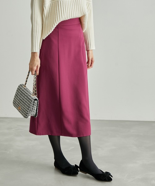 ROPE' PICNIC(ロペピクニック)の「【WEB限定カラー:ピンク】ラク美/セミフレアスカート(スカート・レディース・ブラック/グレー系その他/ダークグリーン/ピンク系その他/ピンク系その他2・36/38/40)」の5枚目の写真