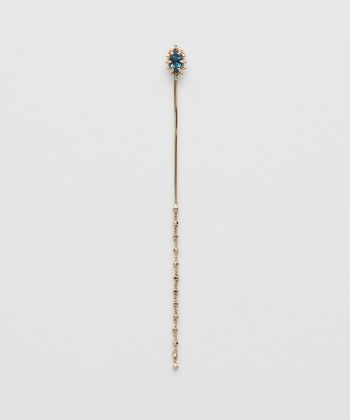 agete(アガット)の「【片耳用】K10ブルートパーズピアス(ピアス(片耳用)・レディース・ゴールド系その他・FREE)」の4枚目の写真