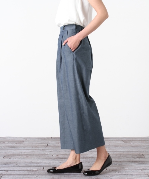 【美品】Noble ノーブル パンツ ズボン ワイドパンツ ハイウエスト ノーブル NOBLE 24AW メルトンハイウエストカービィーパンツ ワイド