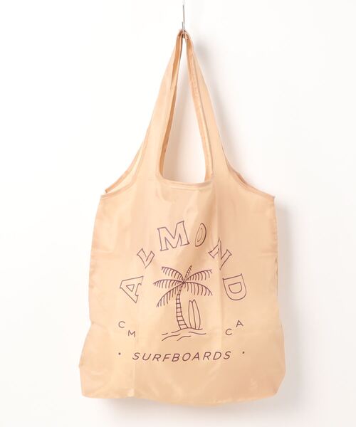 ALMOND(アーモンド)の「ECO BAG/アーモンドエコバッグ(エコバッグ/サブバッグ・メンズ・ホワイト/サンドベージュ・FREE)」の1枚目の写真