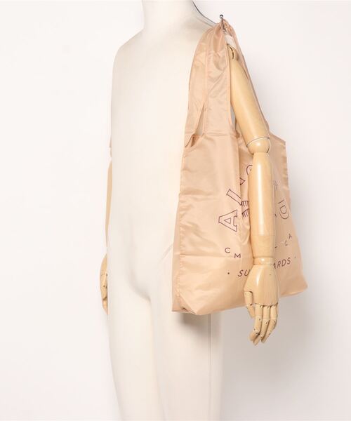 ALMOND(アーモンド)の「ECO BAG/アーモンドエコバッグ(エコバッグ/サブバッグ・メンズ・ホワイト/サンドベージュ・FREE)」の7枚目の写真