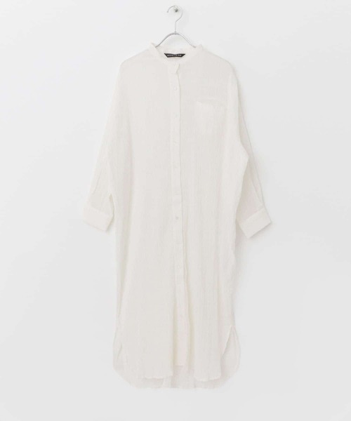 セール】mizuiro ind crape stand collar one-piece（ワンピース