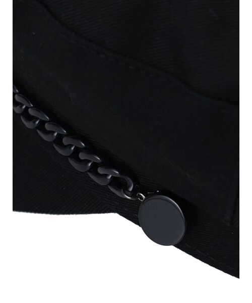 MURUA（ムルーア）の「マットチェーンマリンキャップ（キャスケット・レディース・ホワイト/ブラック・FREE）」の8枚目の写真
