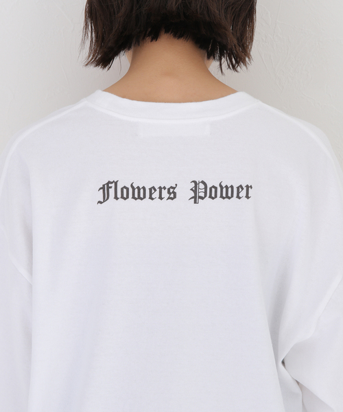 INSCRIRE(アンスクリア) FLOWERS POWER ラグランTシャツ INSCRIRE（アンスクリア）の「【INSCRIRE/アンスクリア】FLOWERS