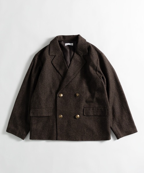 MUHET（ミュエータ）の「【セットアップ可能】ダブルブレザージャケット（テーラードジャケット・レディース・チャコールグレー/ベージュ/ブラウン・MEDIUM/X-LARGE）」の19枚目の写真