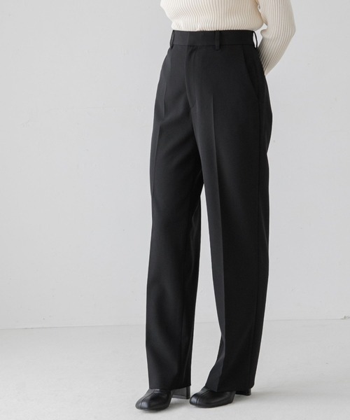 yuw（ユウ）の「ダブルクロストラウザー　123152（スラックス・レディース・ブルー/グリーン/ブラック・MEDIUM/LARGE）」の2枚目の写真