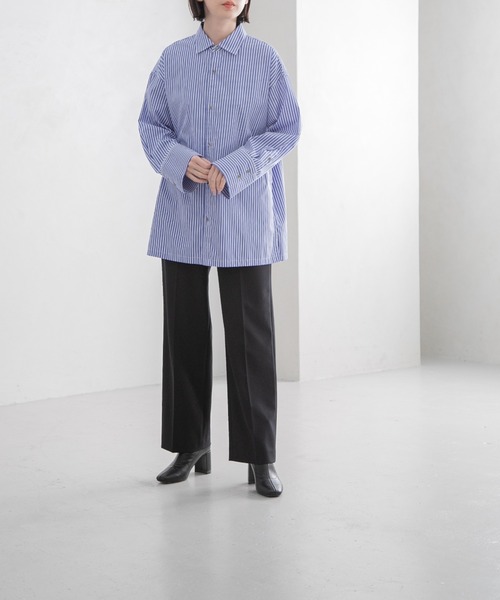 yuw（ユウ）の「ダブルクロストラウザー　123152（スラックス・レディース・ブルー/グリーン/ブラック・MEDIUM/LARGE）」の13枚目の写真