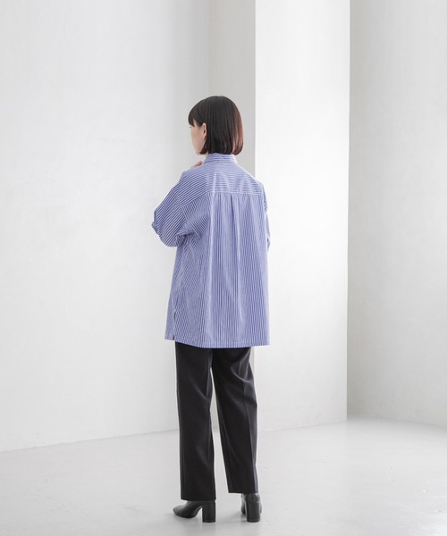 yuw（ユウ）の「ダブルクロストラウザー　123152（スラックス・レディース・ブルー/グリーン/ブラック・MEDIUM/LARGE）」の11枚目の写真