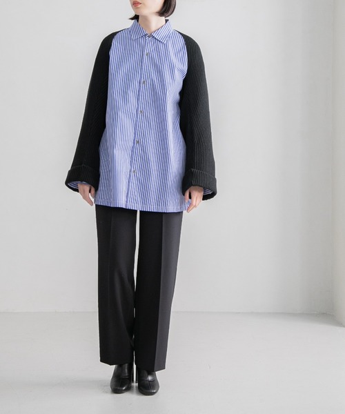 yuw（ユウ）の「ダブルクロストラウザー　123152（スラックス・レディース・ブルー/グリーン/ブラック・MEDIUM/LARGE）」の18枚目の写真