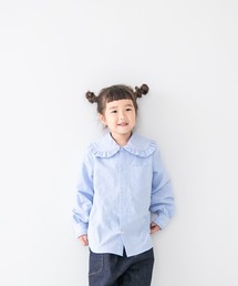 LOWRYS FARM | オックスフリルカラーブラウス　122627(シャツ/ブラウス)