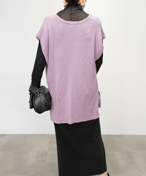 ＡＮＤＪ（アンドジェイ）の「【2022/AW】メロウシアーハイネックトップス（Tシャツ/カットソー・レディース・オレンジ/ベージュ系その他/ブラック/イエロー・M）」の7枚目の写真