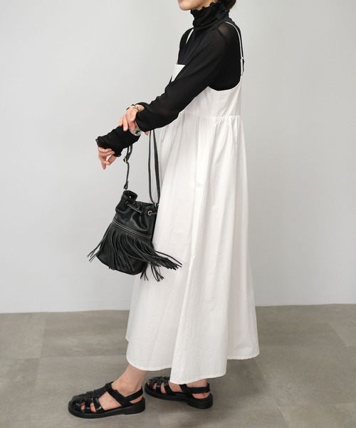 ＡＮＤＪ（アンドジェイ）の「【2022/AW】メロウシアーハイネックトップス（Tシャツ/カットソー・レディース・オレンジ/ベージュ系その他/ブラック/イエロー・M）」の11枚目の写真